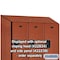 Salsbury Industries 2 Tier Designer Locker, 54"Wx76"Hx24"D, 6 Door, Cherry 18-22364CHE - alternate 5